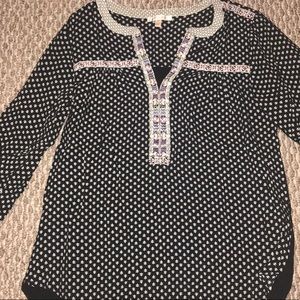 Skies are Blue Brecken peasant top